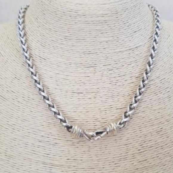 David Yurman Jewelry - David Yurman Wheat Chain Necklace With Gold